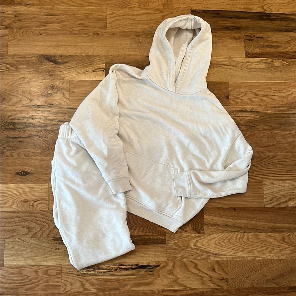Nuuds Bone Hooded Sweatshirt and Jogger Set